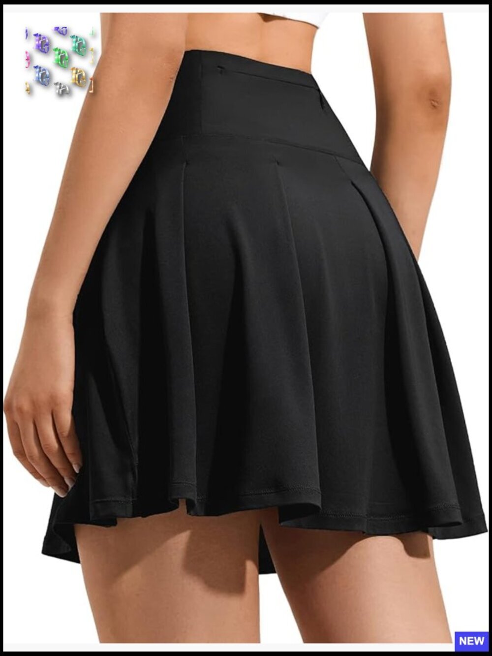 High Waisted Tennis Skirt for Women Skort with Pockets Athletic Golf Running